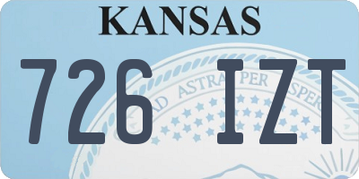 KS license plate 726IZT