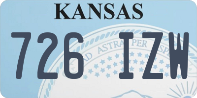 KS license plate 726IZW