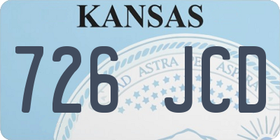 KS license plate 726JCD