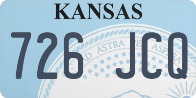 KS license plate 726JCQ