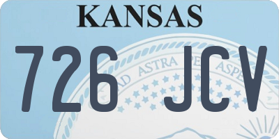 KS license plate 726JCV
