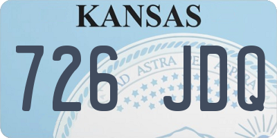 KS license plate 726JDQ