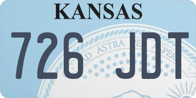 KS license plate 726JDT