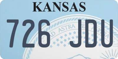 KS license plate 726JDU