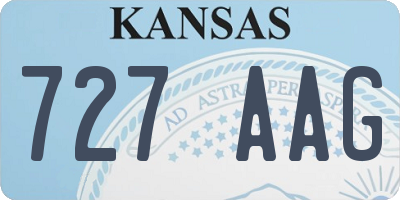 KS license plate 727AAG
