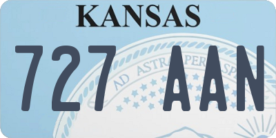 KS license plate 727AAN