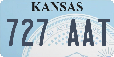 KS license plate 727AAT