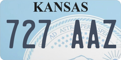 KS license plate 727AAZ
