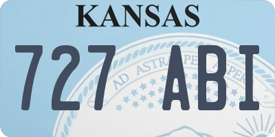 KS license plate 727ABI