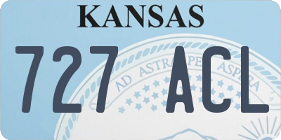 KS license plate 727ACL