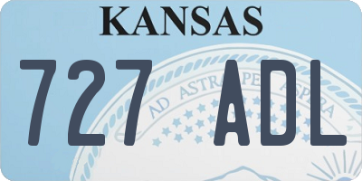 KS license plate 727ADL
