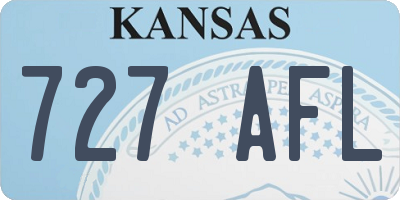 KS license plate 727AFL