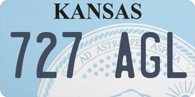 KS license plate 727AGL