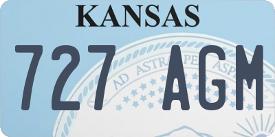 KS license plate 727AGM