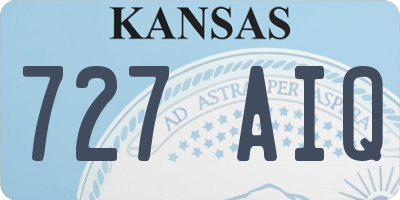 KS license plate 727AIQ