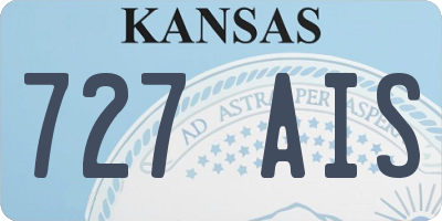 KS license plate 727AIS