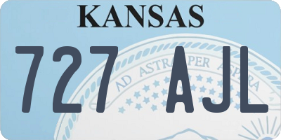 KS license plate 727AJL