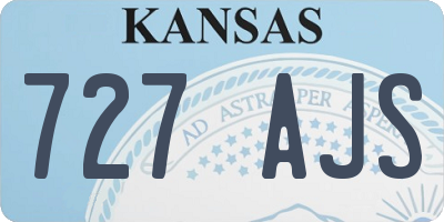 KS license plate 727AJS
