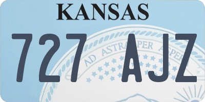 KS license plate 727AJZ