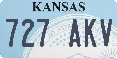 KS license plate 727AKV