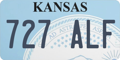 KS license plate 727ALF