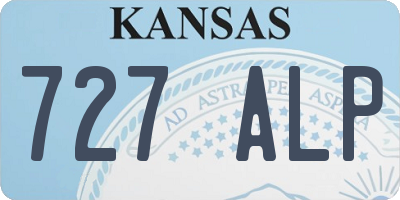 KS license plate 727ALP