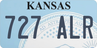 KS license plate 727ALR