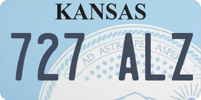 KS license plate 727ALZ