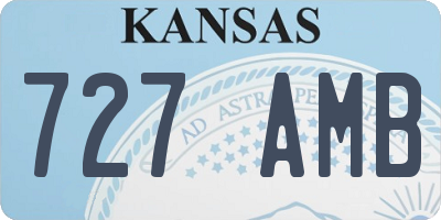 KS license plate 727AMB