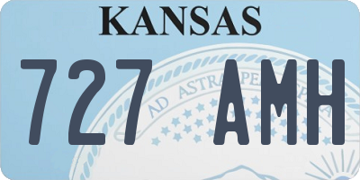 KS license plate 727AMH