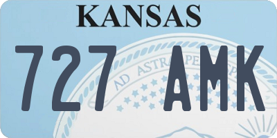 KS license plate 727AMK