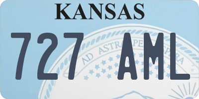 KS license plate 727AML