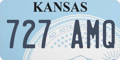 KS license plate 727AMQ