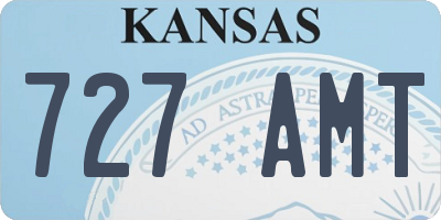KS license plate 727AMT