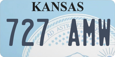 KS license plate 727AMW