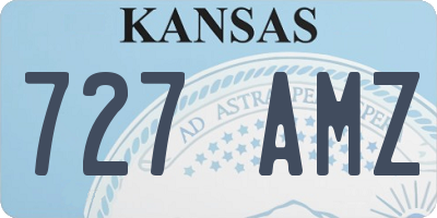 KS license plate 727AMZ