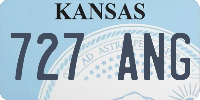 KS license plate 727ANG