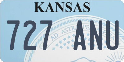 KS license plate 727ANU