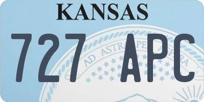 KS license plate 727APC