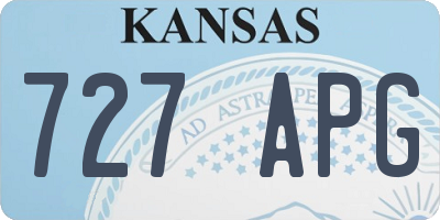 KS license plate 727APG