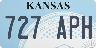 KS license plate 727APH