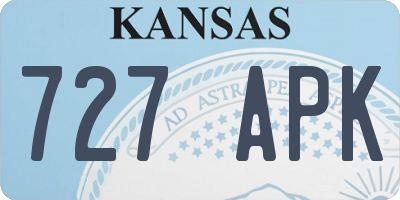 KS license plate 727APK
