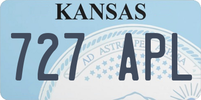 KS license plate 727APL