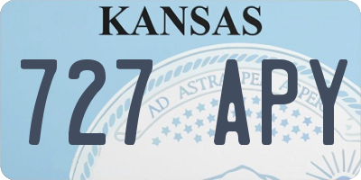 KS license plate 727APY