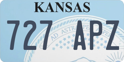 KS license plate 727APZ