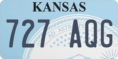KS license plate 727AQG