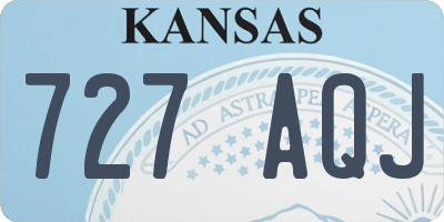 KS license plate 727AQJ