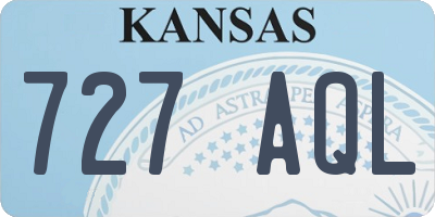 KS license plate 727AQL