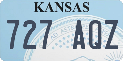 KS license plate 727AQZ