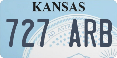 KS license plate 727ARB